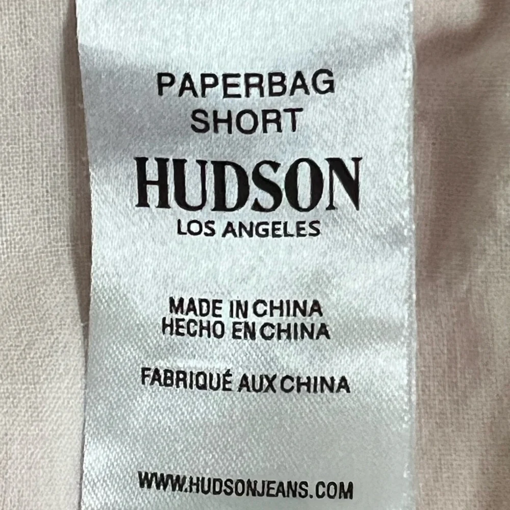 Hudson Linen-Blend Paperbag Shorts